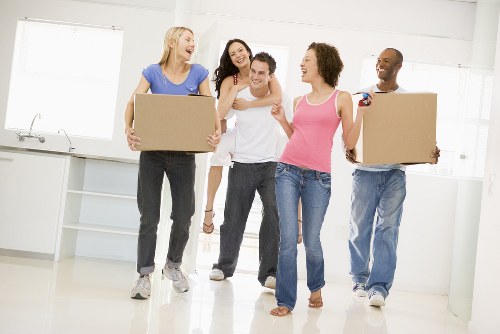 Removal van serving residential moves in Brent