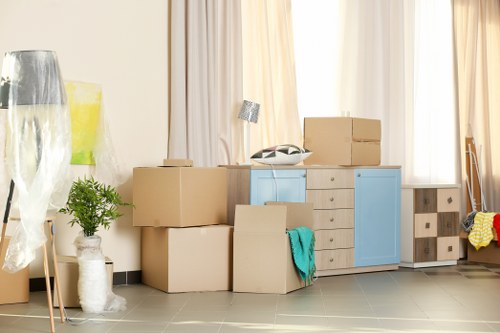 Commercial moving team planning a Brent business relocation