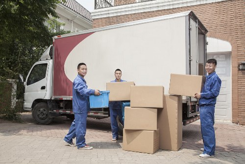 Local movers assisting with a flat move in a Brent apartment building
