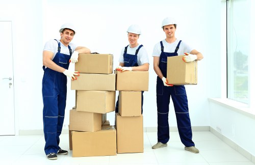 Office removals team planning a business move in Brent