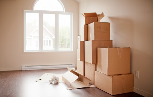 Moving van prepared for a local move across Brent