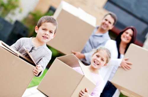 Careful loading of furniture during a local Brent move