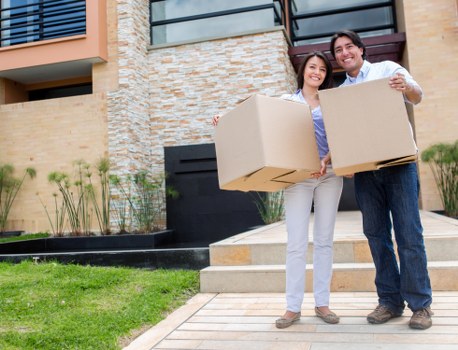 Household furniture being loaded for removals in Brent